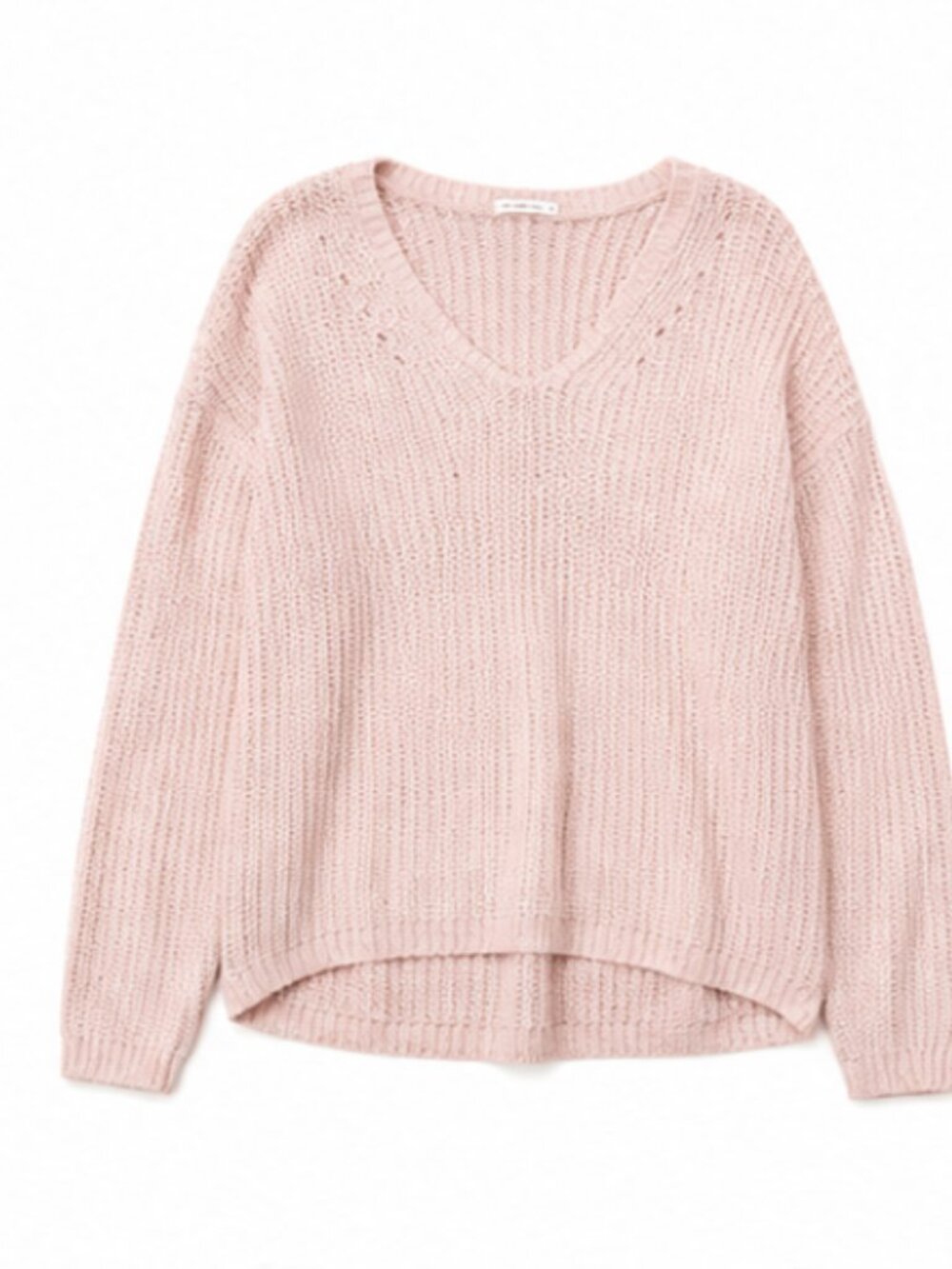 Rip Curl Women's Blush Pink V-Neck Pullover Sweater